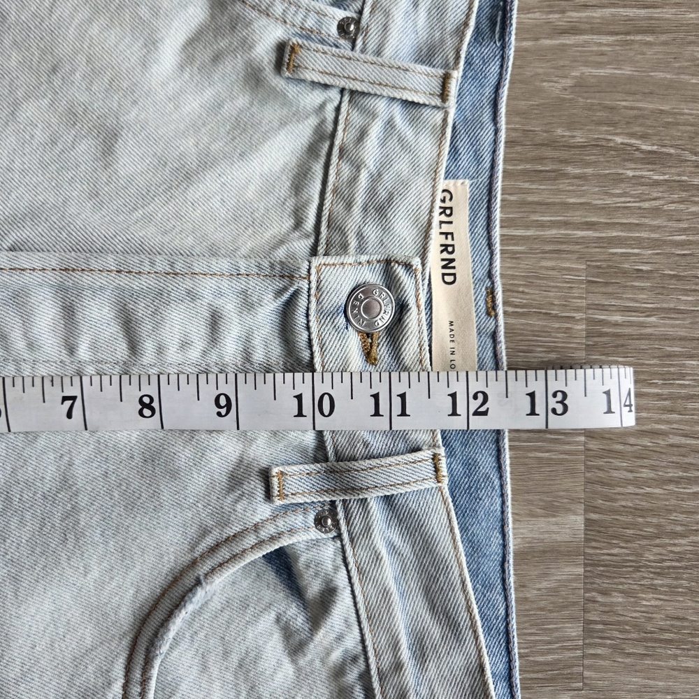 GRLFRND The Bella Low Rise Distressed Boyfriend Blue Jeans Womens Size 26 - Picture 7 of 12